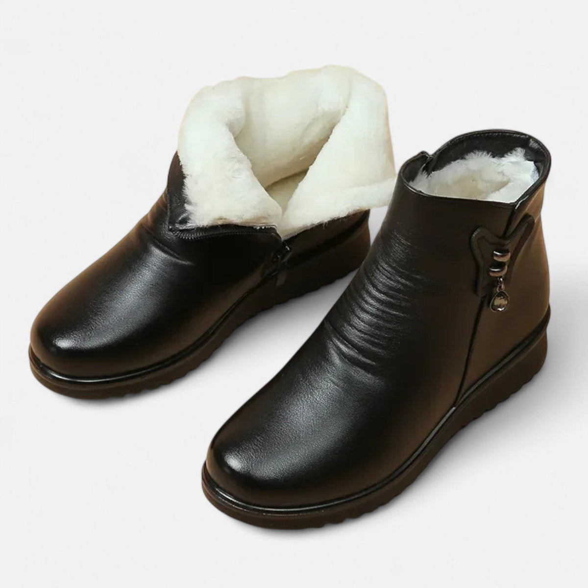 Women's Winter Boots, Warm Plush – Casual, Outdoor