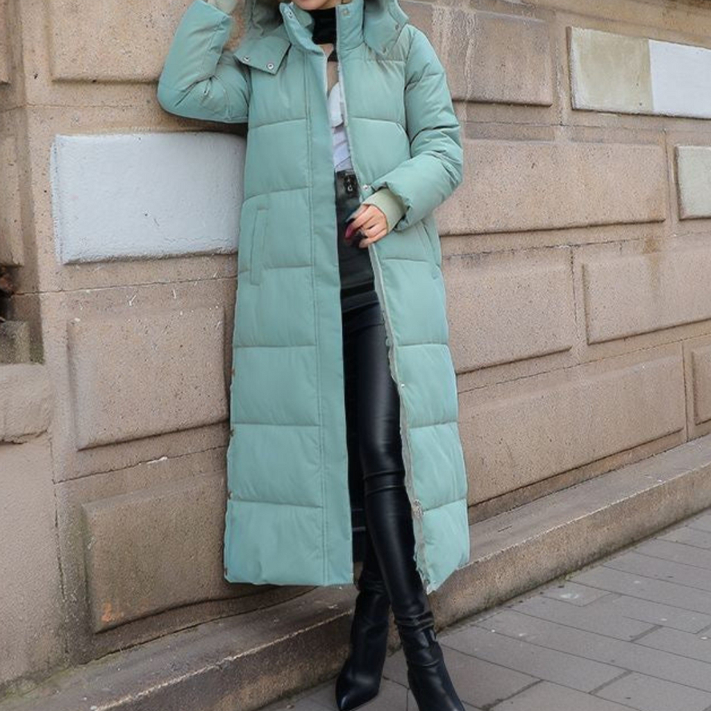Women's Wool-Polyester Blend Winter Coat - Warm, Timeless – Casual, Office