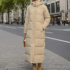 Women's Wool-Polyester Blend Winter Coat - Warm, Timeless – Casual, Office