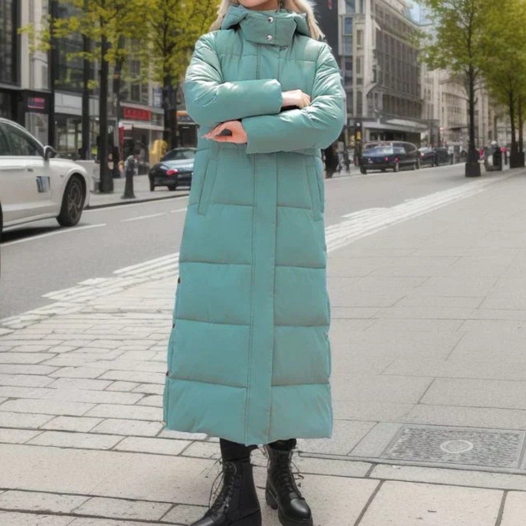 Women's Wool-Polyester Blend Winter Coat - Warm, Timeless – Casual, Office