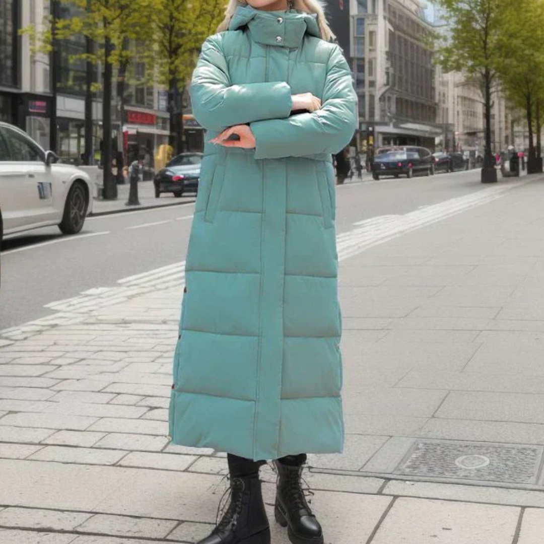 Women's Wool-Polyester Blend Winter Coat - Warm, Timeless – Casual, Office