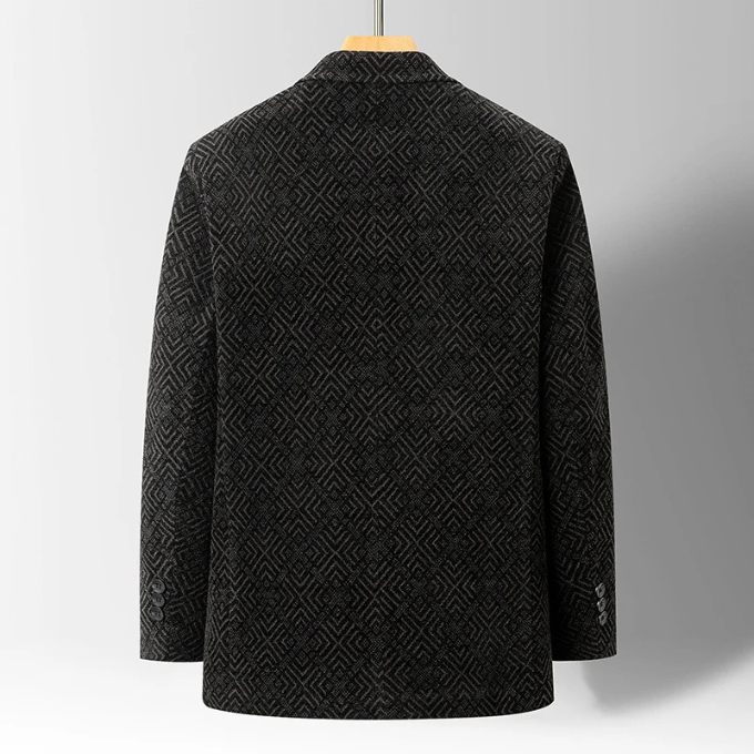 Wool Blazer Coat – Office, Casual