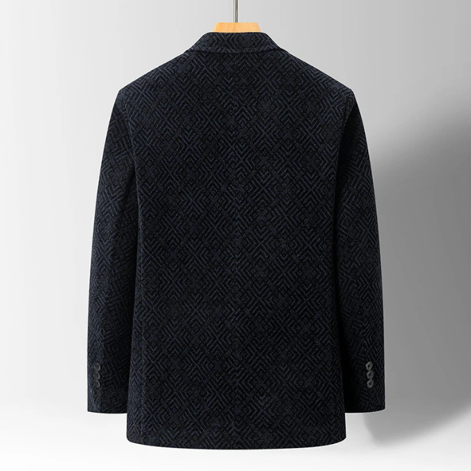 Wool Blazer Coat – Office, Casual