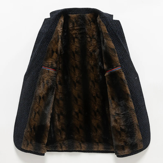 Wool Blazer Coat – Office, Casual