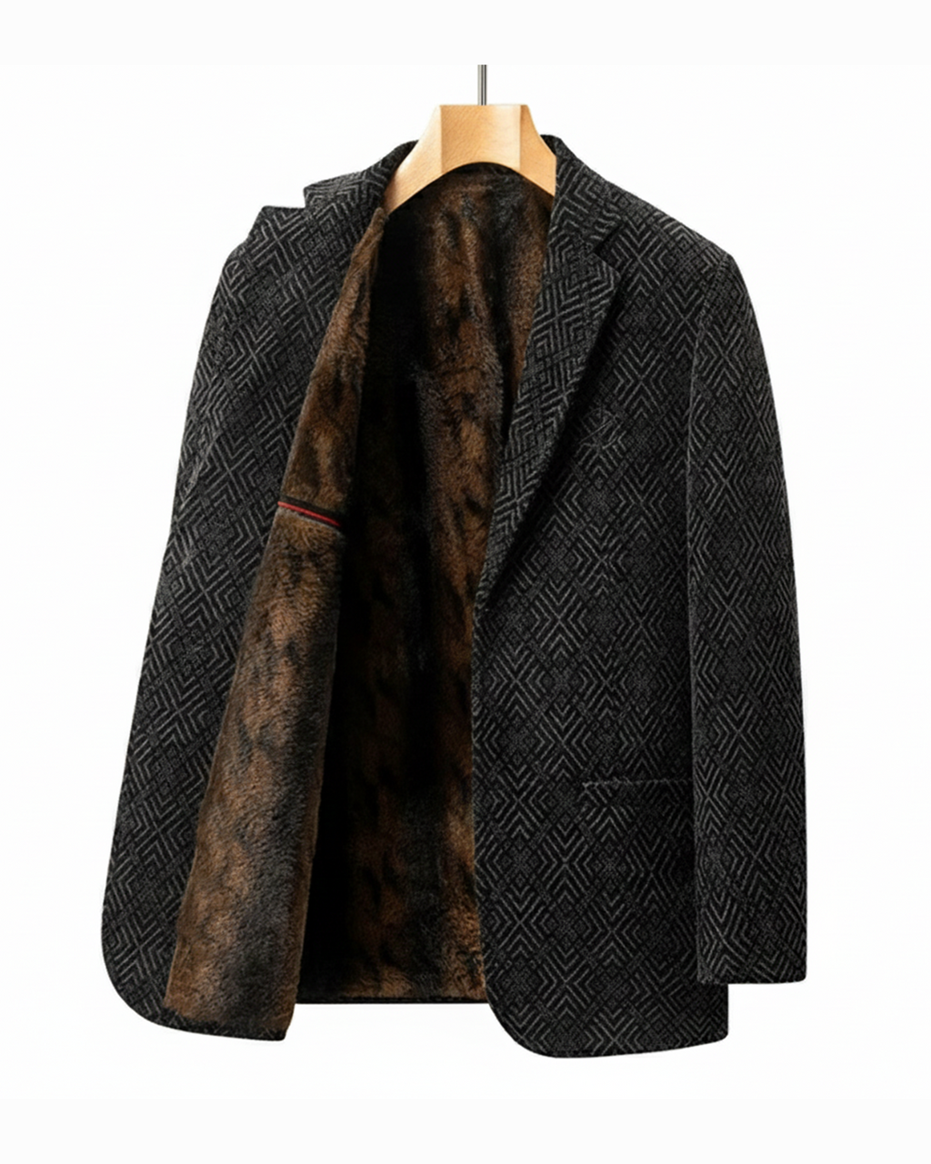 Wool Blazer Coat – Office, Casual