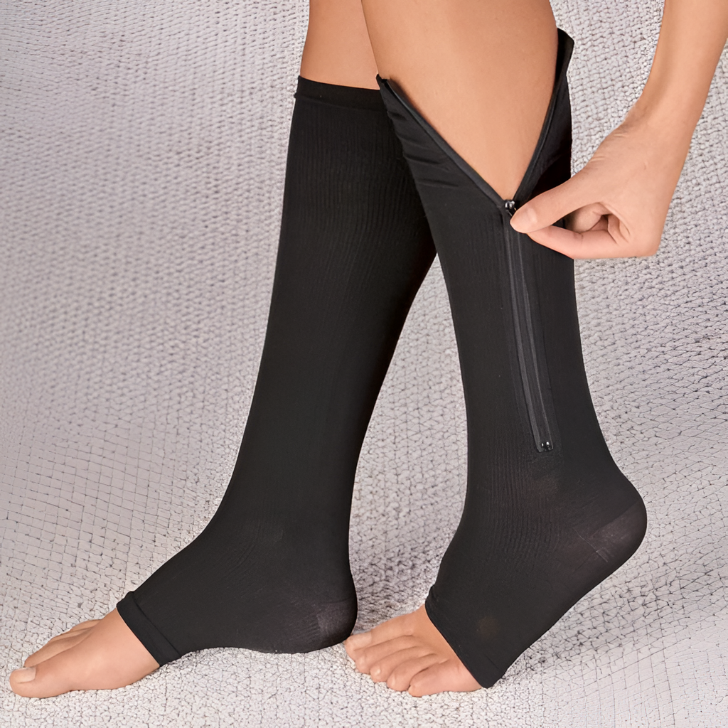 Zippered Compression Socks 20-30 mmHg – Support for Recovery, Daily Comfort