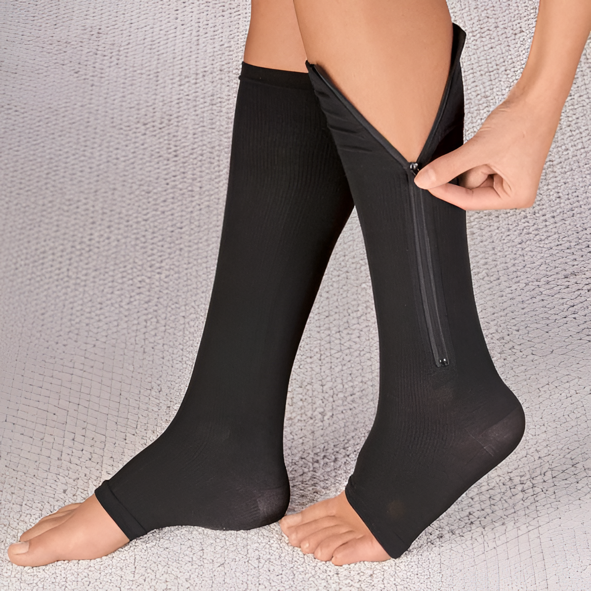 Zippered Compression Socks 20-30 mmHg – Support for Recovery, Daily Comfort