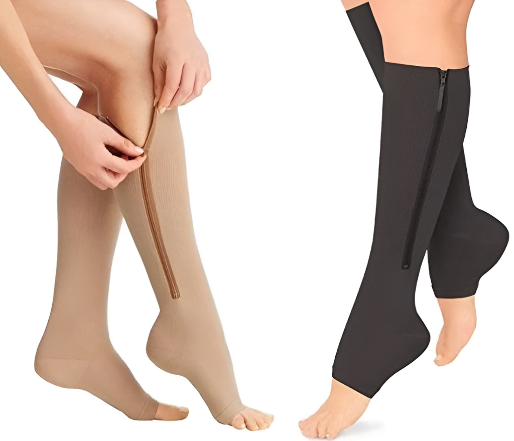 Zippered Compression Socks 20-30 mmHg – Support for Recovery, Daily Comfort