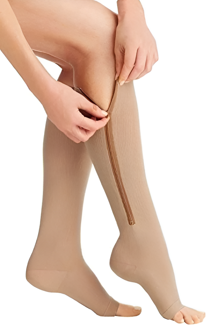 Zippered Compression Socks 20-30 mmHg – Support for Recovery, Daily Comfort