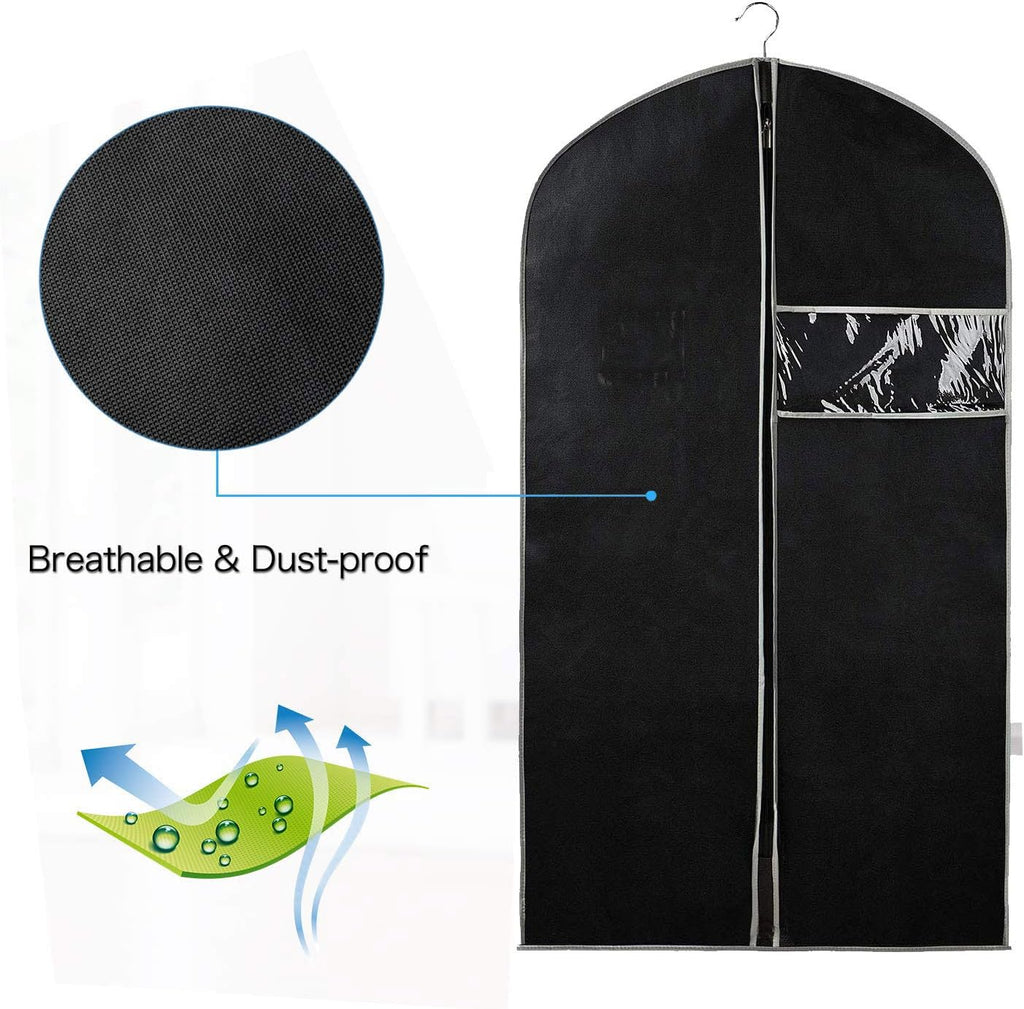 Breathable Garment Cover Set – 10-Pack Clothing Storage Covers for Organizing, Protecting