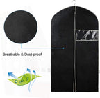 Breathable Garment Cover Set – 10-Pack Clothing Storage Covers for Organizing, Protecting