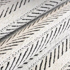 Herringbone Sofa Cover with Scallop Edge – Living Room, Home Decor