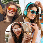 Retro Polarized Sunglasses – Classic 80's Style, UV Protection – Beach, Outdoor Activities