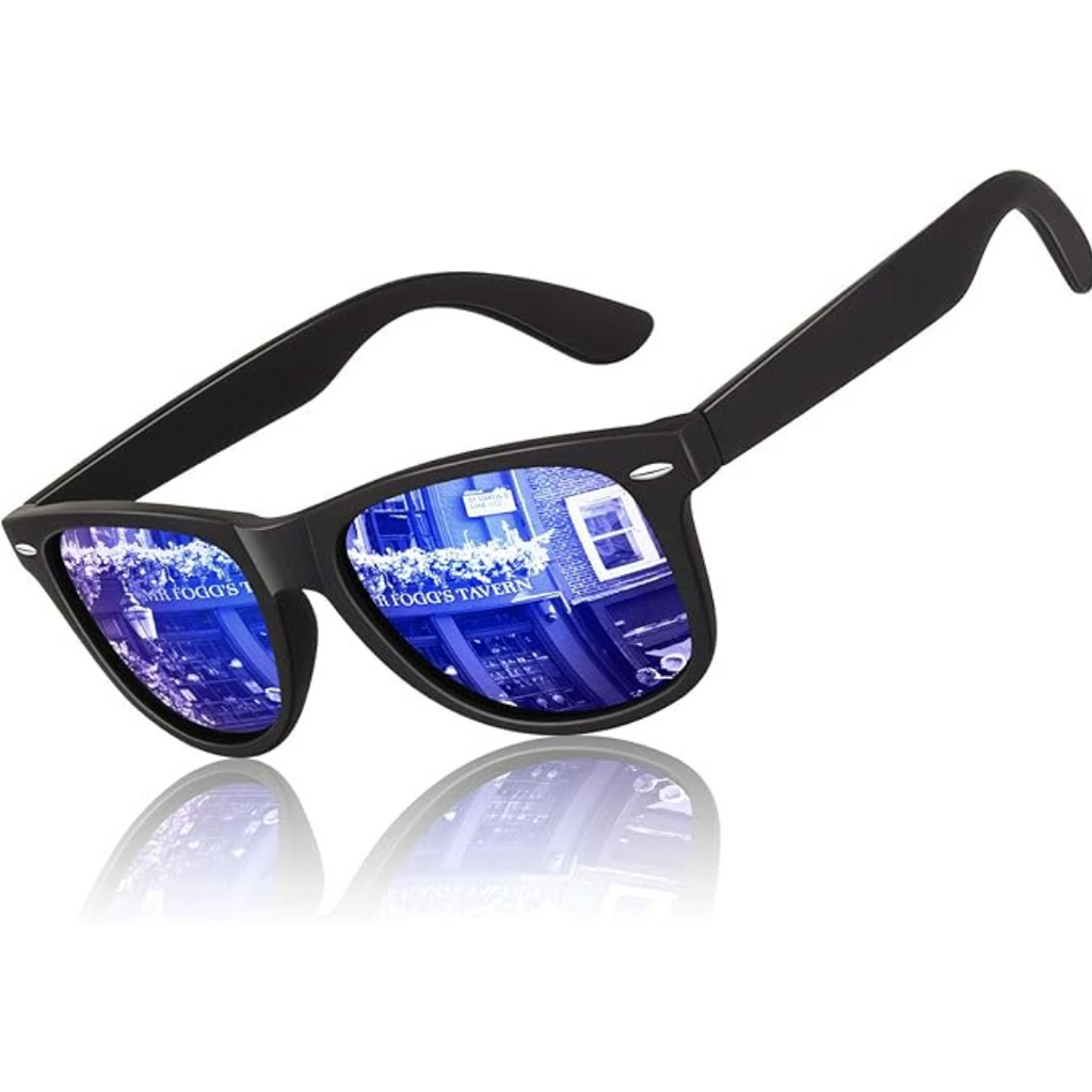 Retro Polarized Sunglasses – Classic 80's Style, UV Protection – Beach, Outdoor Activities