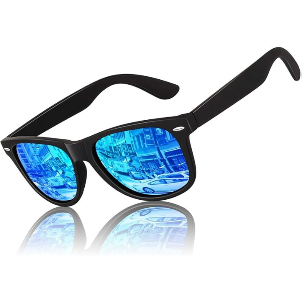 Retro Polarized Sunglasses – Classic 80's Style, UV Protection – Beach, Outdoor Activities