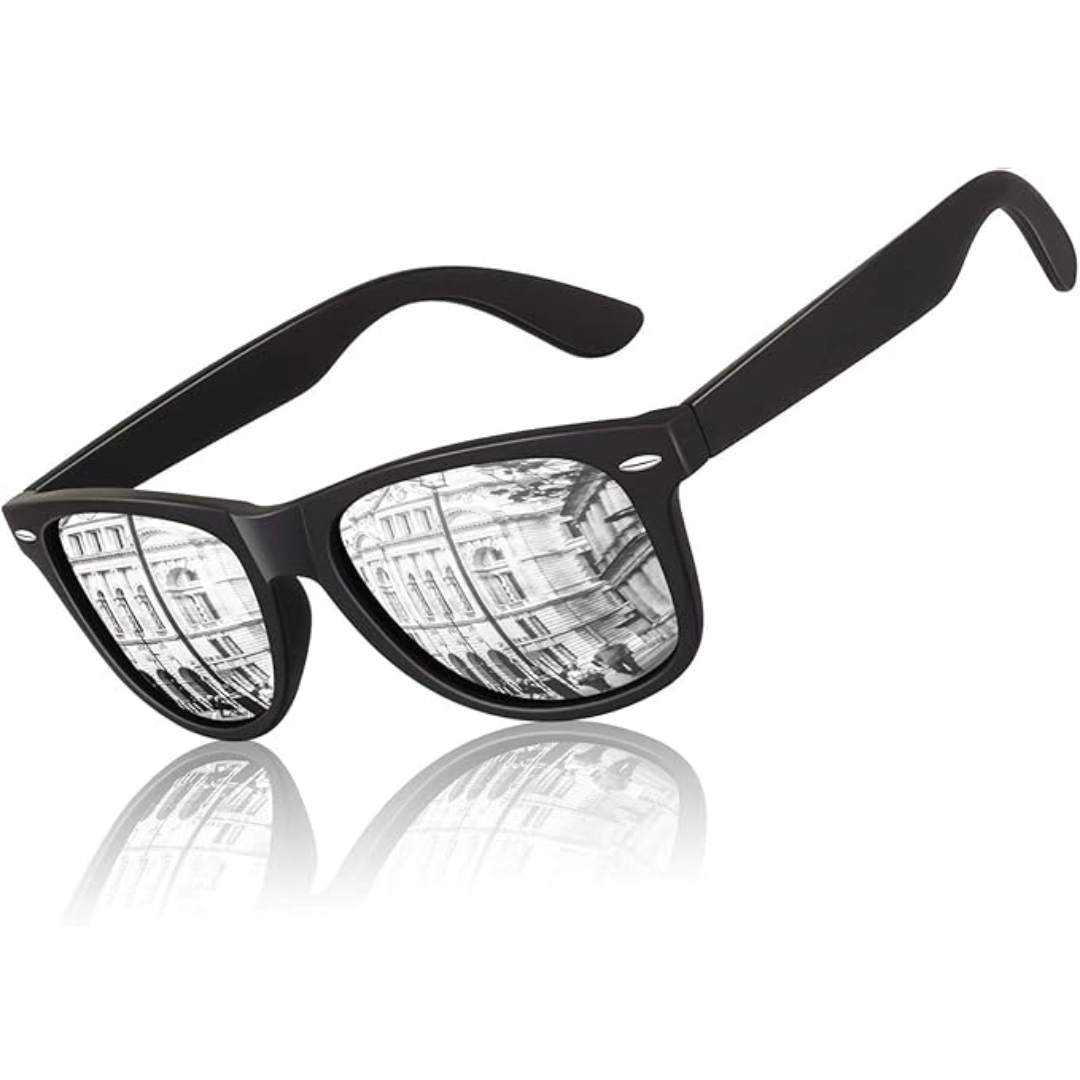 Retro Polarized Sunglasses – Classic 80's Style, UV Protection – Beach, Outdoor Activities