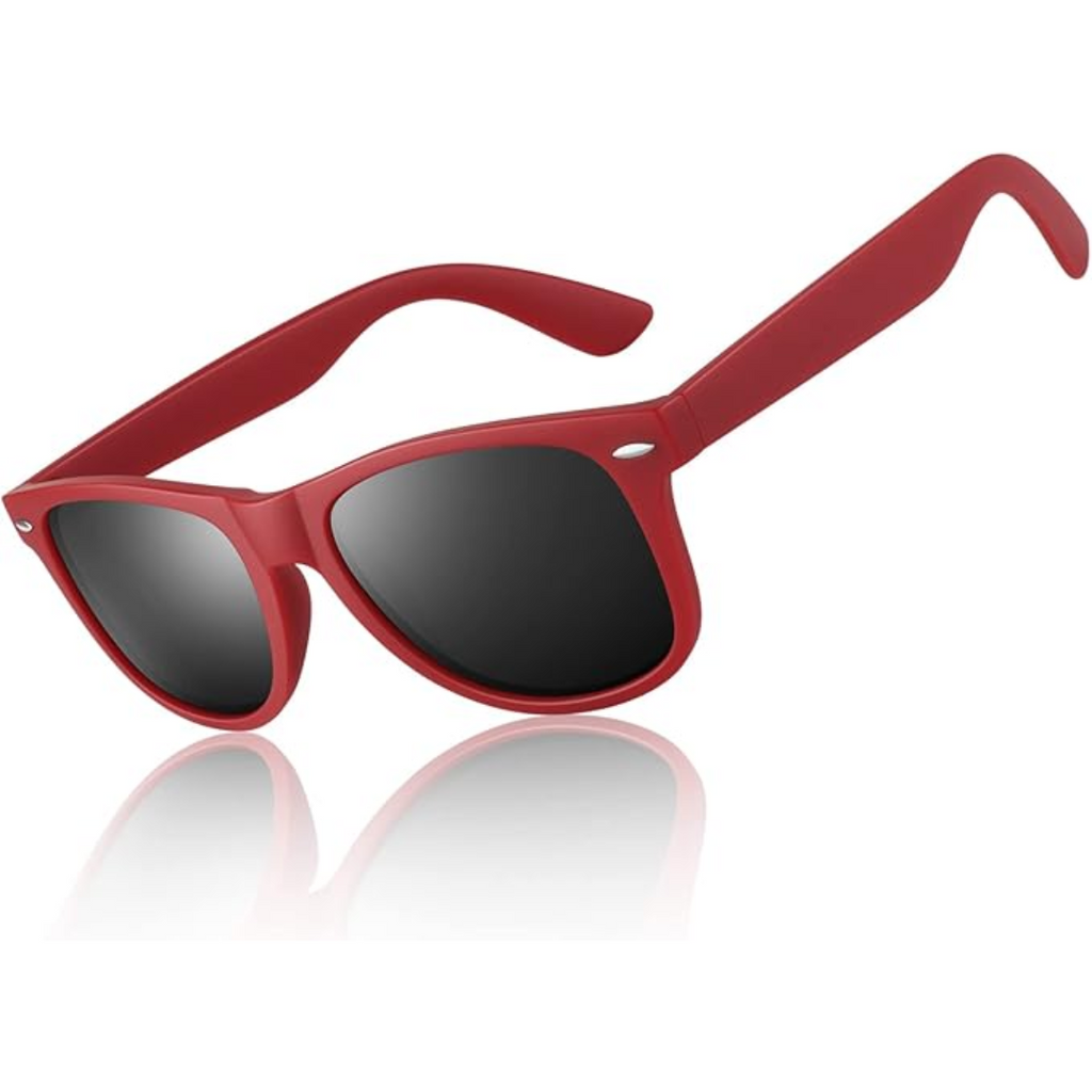 Retro Polarized Sunglasses – Classic 80's Style, UV Protection – Beach, Outdoor Activities