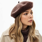 Classic Wool Beret - French Style, Warmth – Fashion Accessory, Everyday Wear