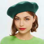 Classic Wool Beret - French Style, Warmth – Fashion Accessory, Everyday Wear