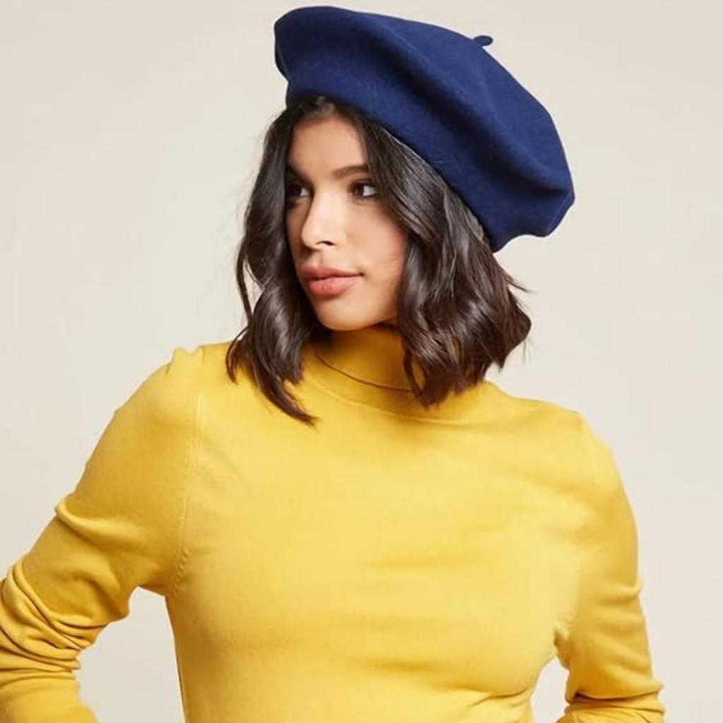 Classic Wool Beret - French Style, Warmth – Fashion Accessory, Everyday Wear
