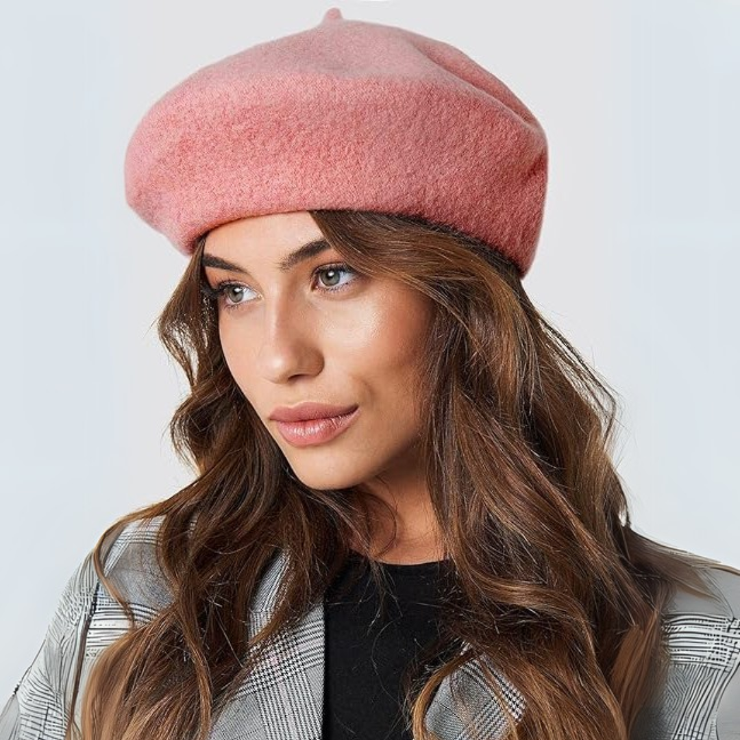 Classic Wool Beret - French Style, Warmth – Fashion Accessory, Everyday Wear