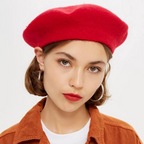 Classic Wool Beret - French Style, Warmth – Fashion Accessory, Everyday Wear