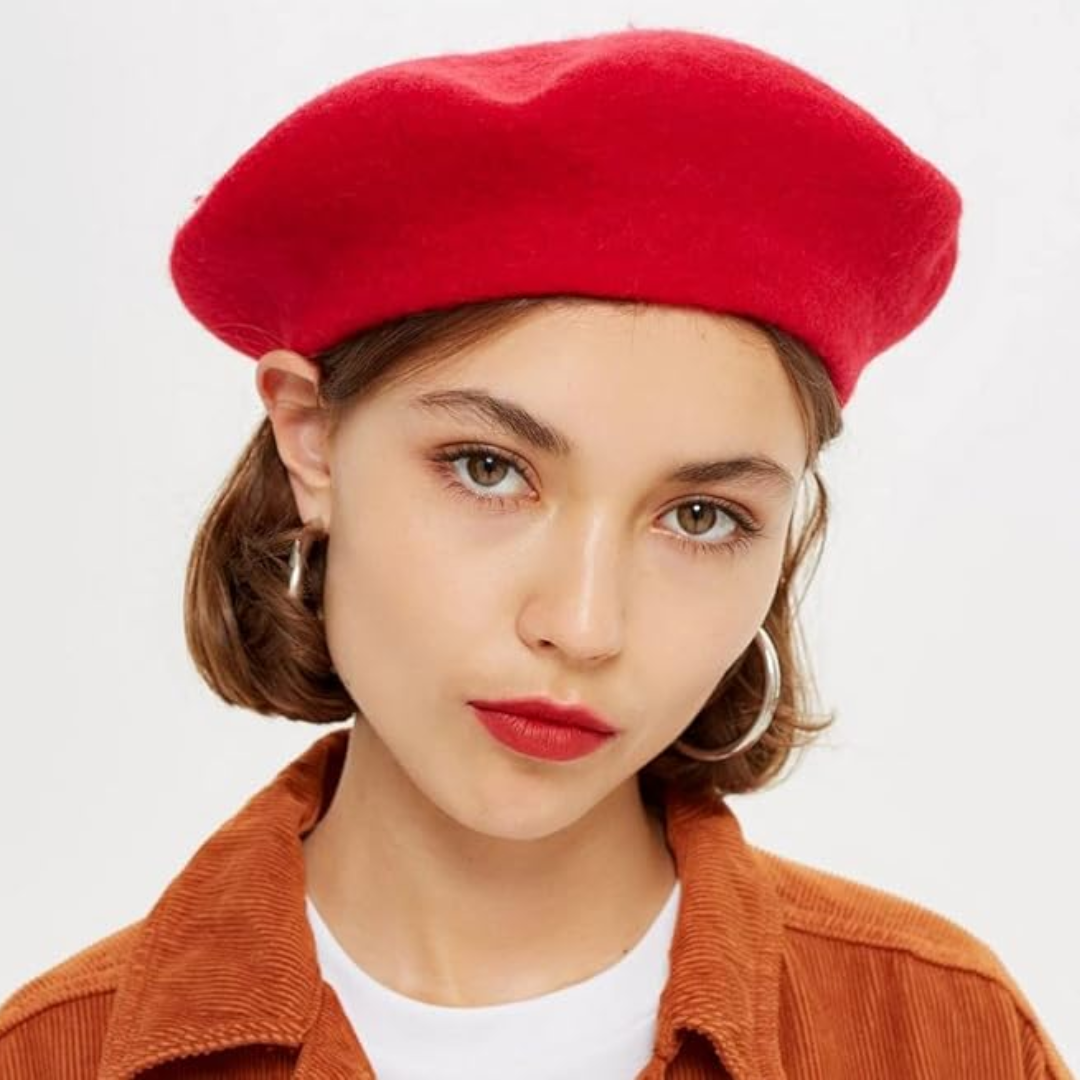 Classic Wool Beret - French Style, Warmth – Fashion Accessory, Everyday Wear