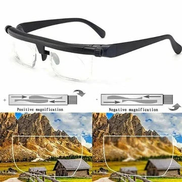 Adjustable Focus Glasses for Near and Far Sight – Reading, Outdoor Activities