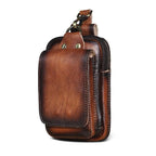 Genuine Leather Men's Waist Pack – Travel, Everyday Use