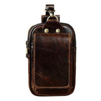 Genuine Leather Men's Waist Pack – Travel, Everyday Use