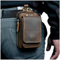 Genuine Leather Men's Waist Pack – Travel, Everyday Use