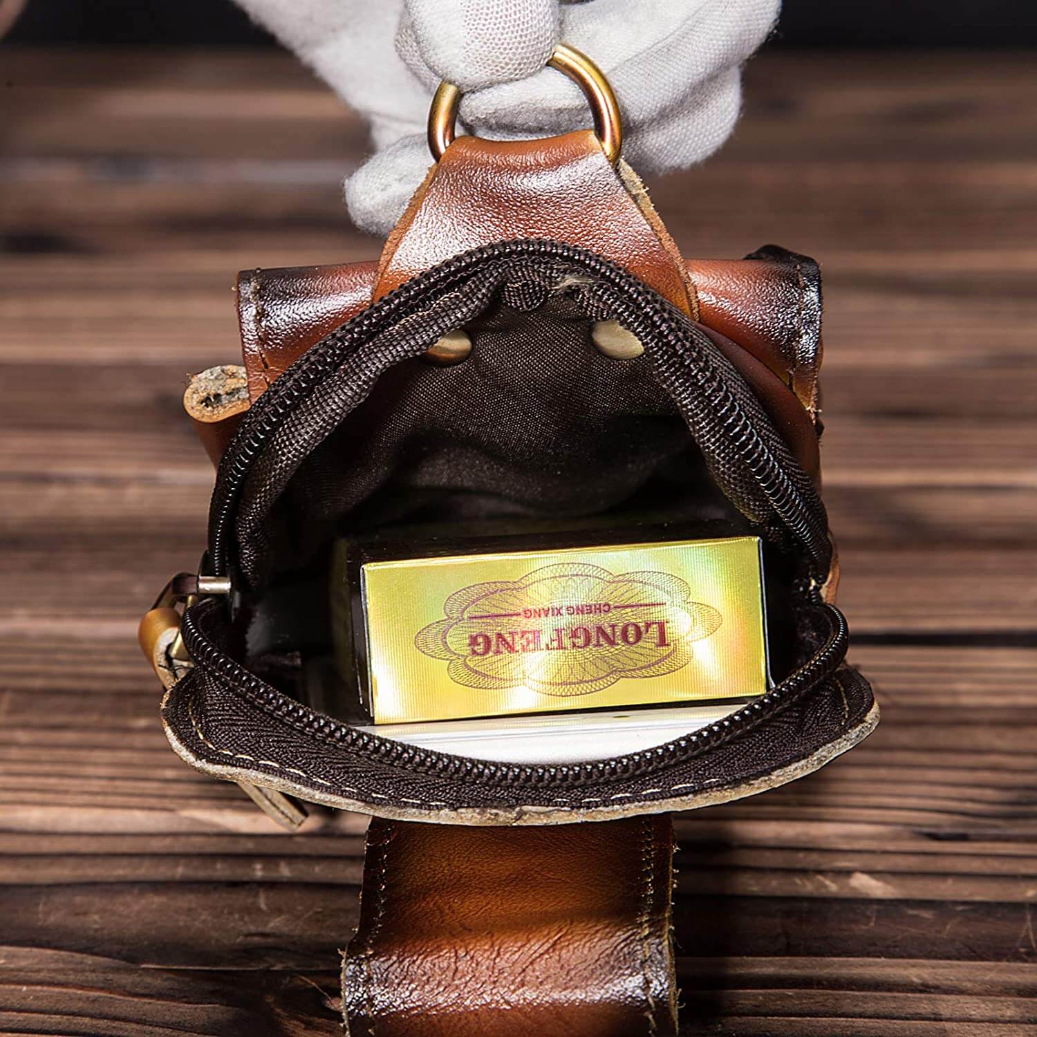 Genuine Leather Men's Waist Pack – Travel, Everyday Use