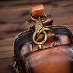 Genuine Leather Men's Waist Pack – Travel, Everyday Use