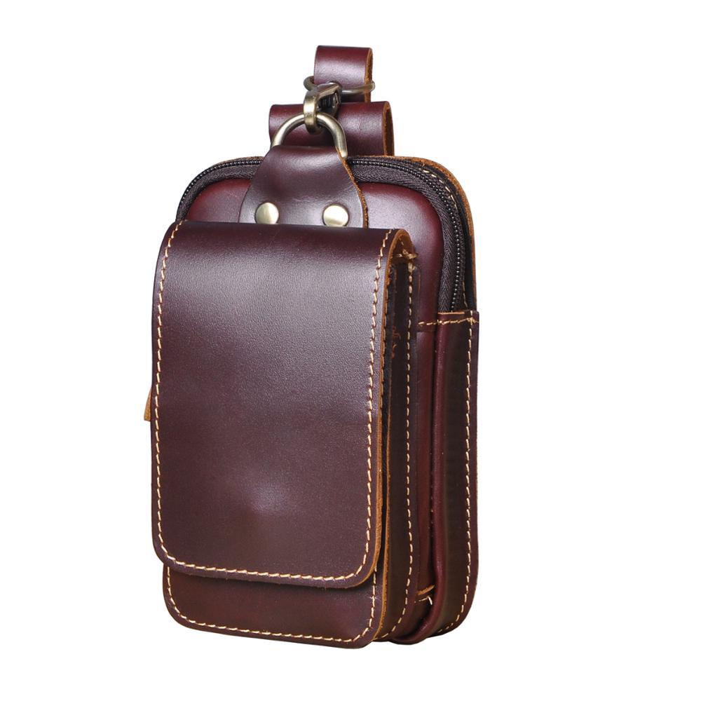 Genuine Leather Men's Waist Pack – Travel, Everyday Use