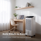 Portable Evaporative Air Cooler – Windowless, No Installation – Home, Travel