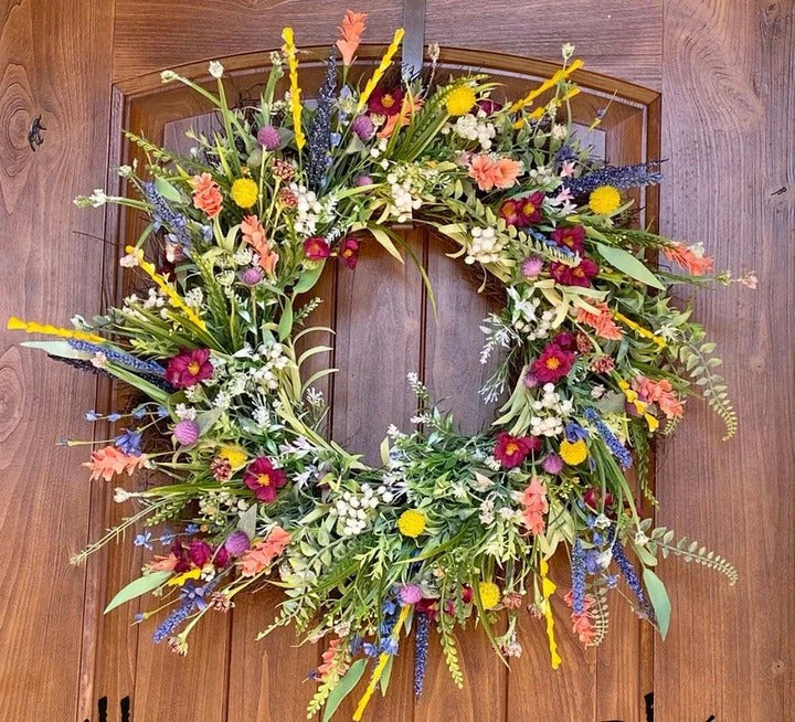 Texas Wildflower Wreath – Home Decor, Gift