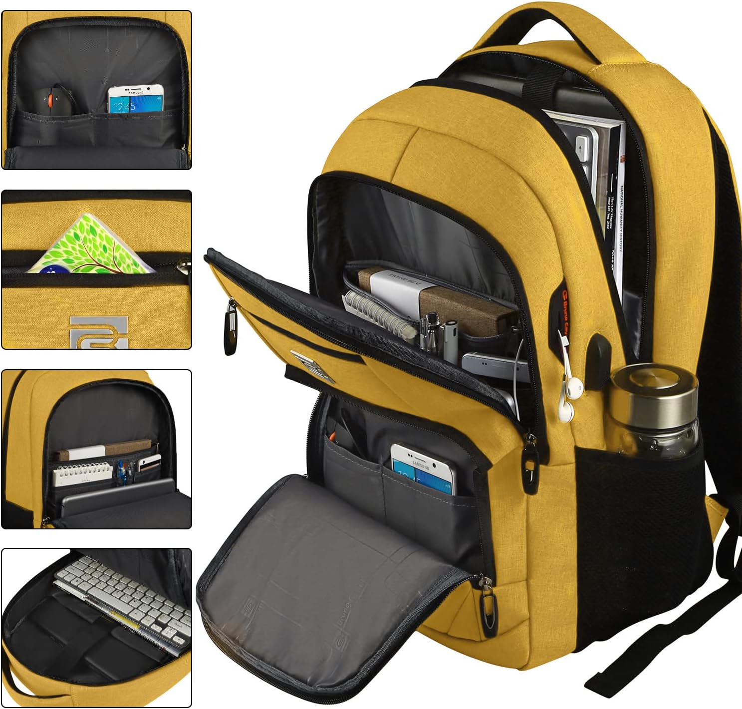 Slim Anti-Theft Laptop Backpack with USB Charging Port – Travel, Home Office