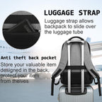 Slim Anti-Theft Laptop Backpack with USB Charging Port – Travel, Home Office