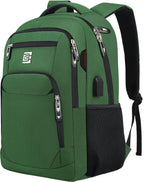 Slim Anti-Theft Laptop Backpack with USB Charging Port – Travel, Home Office