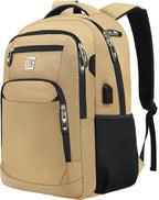 Slim Anti-Theft Laptop Backpack with USB Charging Port – Travel, Home Office