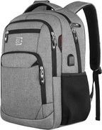Slim Anti-Theft Laptop Backpack with USB Charging Port – Travel, Home Office