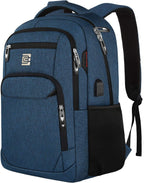 Slim Anti-Theft Laptop Backpack with USB Charging Port – Travel, Home Office