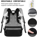 Slim Anti-Theft Laptop Backpack with USB Charging Port – Travel, Home Office