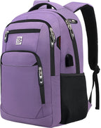 Slim Anti-Theft Laptop Backpack with USB Charging Port – Travel, Home Office