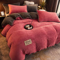Luxurious Velvet Fleece Duvet Cover Set – Cozy Bedroom, Home Decor