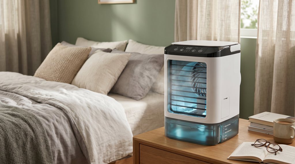 Portable 3-in-1 Air Cooler with Humidifier and Rechargeable Battery – Home, Travel