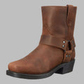 Durable Leather Harness Boots – Casual Wear, Outdoor Adventures