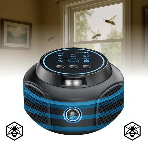Ultrasonic Wasp & Hornet Repellent Plug-In | Chemical-Free | Covers 3200 sq. ft. – Home, Patio
