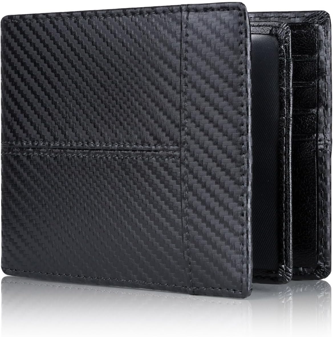 RFID-Blocking Leather Bifold Wallet for Men – Travel, Everyday Use