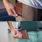 RFID-Blocking Leather Bifold Wallet for Men – Travel, Everyday Use